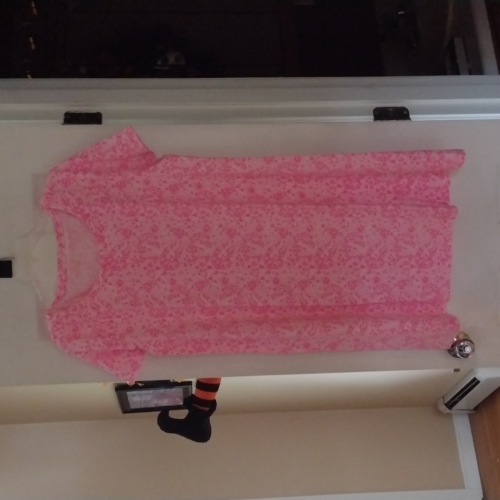 Lilly Pulitzer Pink Floral Short Sleeve Shift Dress